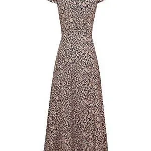 livia printed cut out back midi dress REISS Livia Printed Cut-Out Back Midi Dress